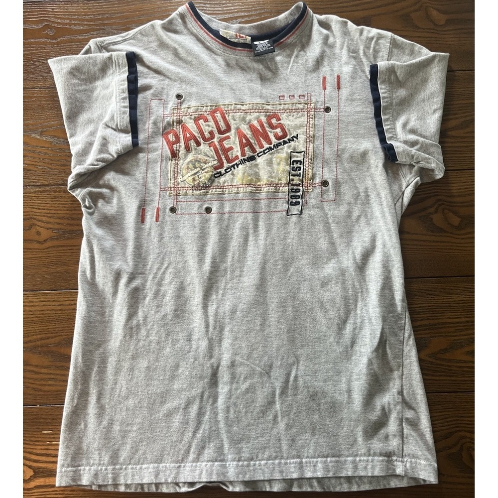 Men's Medium Vintage Y2K Paco Jeans Graphic Double T-Shirt